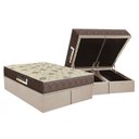 Ver imagem 1 de Conjunto Box Baú King: Colchão Espuma Orthoflex D28 / Livorno + Base Crc Suede Clean(193x203)