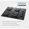 Cooktop a Gás, 4 Bocas, Mondial, Preto/inox, Bivolt - Ctg-01 - 2