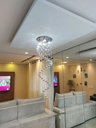 Ver imagem 1 de Lustre de Cristal para Recepção Base Inox 30cm de Diâmetro:110v/220v/1,20m