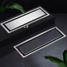 Ralo Retangular Aço Inox Linear Oculto Invisível Banheiro Quintal 20x10cm - 2