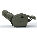 Ver imagem 5 de Poltrona do Papai Reclinável Corino Importado Cor Verde Militar Reclinação Manual - Modelo Florença