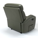 Ver imagem 3 de Poltrona do Papai Reclinável Corino Importado Cor Verde Militar Reclinação Manual - Modelo Florença