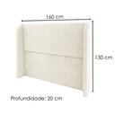 Ver imagem 3 de Cabeceira Queen 160 cm com Frame Imperial Linho Cru Impo