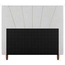 Ver imagem 3 de Cabeceira Cama Box Casal Dallas 140cm Sintético Branco - Desk Design
