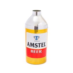 Porta Garrafa Cerveja Amstel 600 ML Alumínio Isopor Térmico - 1