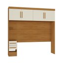 Ver imagem 2 de Ponte Aérea Modular Casal com 2 Gavetas 100% MDF Smart Cinamomo/Off White