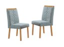 Ver imagem 2 de Sala de Jantar com Vidro 4 Cadeiras 1,20x0,90m - Andria - Art Salas