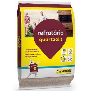 Argamassa Refratário 5 Kilos - 0068.00001.0030fd - Quartzolit Argamassa Ferma Refratario 5kg Quartzo