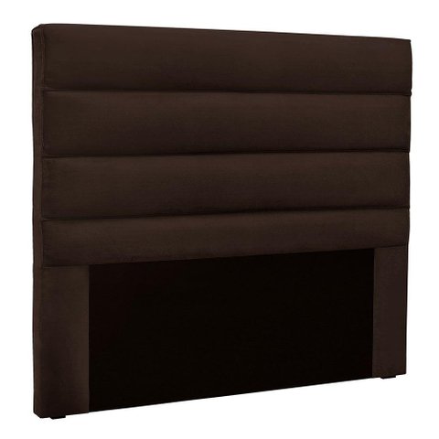 Cabeceira Solteiro 0,90m Las Palmas Suede Marrom - Pallazio