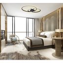 Ver imagem 2 de Plafon Arco Ring Anel Triplo Dourado Led 3000k Dourado SL Importações