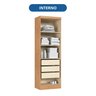 Guarda-roupa Modulado 2 Portas 3 Gavetas com Prateleiras Infinity - 4
