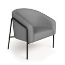 Ver imagem 5 de Poltrona Sala Industrial Alta Preto Kit 2 Stella Linho D03 - D’Rossi