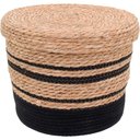 Ver imagem 6 de Cesta Fibra Preto 3pç com Tampa