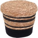 Ver imagem 4 de Cesta Fibra Preto 3pç com Tampa