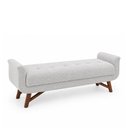 Ver imagem 1 de Puff Recamier 160cm Andros Boucle Cinza - Sallar Home