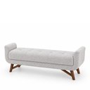 Ver imagem 2 de Puff Recamier 160cm Andros Boucle Cinza - Sallar Home
