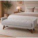 Ver imagem 5 de Puff Recamier 160cm Andros Boucle Cinza - Sallar Home