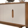 Balcão Buffet para Sala de Jantar 4 Portas 180cm Denie D04 Freijó/off White - Mpozenato - 7