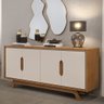 Balcão Buffet para Sala de Jantar 4 Portas 180cm Denie D04 Freijó/off White - Mpozenato - 2