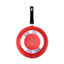 Ver imagem 4 de Panela Frigideira Tampa de Vidro WOK 24cm Antiaderente Alumínio - Vermelho