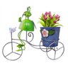 Sapo Bicicleta De Ferro Para Enfeite E Decoraçao Jardim E Flores (Bon-P-14) - 2