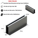 Ver imagem 2 de Estrutura Suporte Mini Trilho Fixador Placa Painel Solar Alumínio e Inox Para Telha Metálica Ondulad