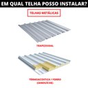 Ver imagem 3 de Estrutura Suporte Mini Trilho Fixador Placa Painel Solar Alumínio e Inox Para Telha Metálica Ondulad