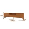 Rack para Tv 75 Polegadas Piazza New 3 Gavetas 237cm 100 Mdf Mavaular - 6