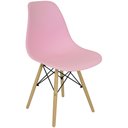 Ver imagem 2 de Kit 10 Cadeiras Charles Eames Eiffel Wood Design Rosa
