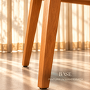 Ver imagem 5 de Mesa de Jantar Retangular 120x80cm Pés em Madeira Maciça:Tampo Off White/Vidro