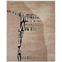 Tapete para Sala Ancestralidade Fossil Marrom 2,00x2,90m - São Carlos - 2