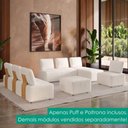 Ver mais imagens de Poltrona Modular e Puff Block Pes Madeira Boucle Tce 1010 Moll