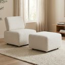 Ver imagem 2 de Poltrona Modular e Puff Block Pes Madeira Boucle Tce 1010 Moll