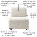 Ver imagem 6 de Poltrona Modular e Puff Block Pes Madeira Boucle Tce 1010 Moll