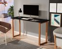 Ver imagem 2 de Mesa de Estudo Escrivaninha 1,20 M com Pés de Madeira Preto