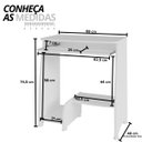 Ver imagem 2 de Mesa para Computador Artely Pixel Cor Branco