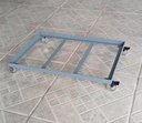 Ver imagem 1 de Carrinho Tartaruga 60x70cm para Transportar Caixas de Pães Cinza