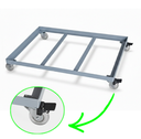 Ver imagem 3 de Carrinho Tartaruga 60x70cm para Transportar Caixas de Pães Cinza