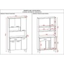 Ver imagem 2 de Kit Cozinha 6 Portas Apolo Freijó Vanilla - Kits Paraná