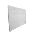 Ver imagem 2 de Cabeceira De Cama Box Luiza Casal 140cm X 106cm Couro Branco Mz Decor