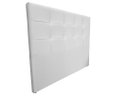 Ver imagem 2 de Cabeceira De Cama Box Luiza Casal 140cm X 106cm Couro Branco Mz Decor