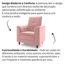Ver imagem 3 de Poltrona para Sala Confortável Decorativa Londres Suede Rosa