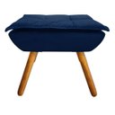 Ver imagem 3 de Kit 2 Puff Decorativo Opala Suede Azul Marinho