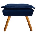 Ver imagem 3 de Puff Decorativo Opala Suede Azul Marinho