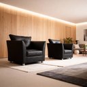 Ver imagem 4 de Kit 02 Poltrona Cadeira Luxo Sala,quarto, Recepção Lisboa Corino Preto