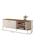 Ver imagem 2 de Rack para TV Rack Bruma Nobre 58 Polegadas 143cm MDF Off White Nature