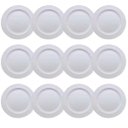 Ver imagem 1 de Jogo C/ 12 Pratos Plásticos de Sobremesa Brancos Duros