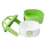 Marmita Pote Dupla com Dois Andares para Alimento Refeições Freezerr Micro-ondas Jacki Design Verde - 3