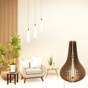 Ver imagem 2 de Abajur Grande de Chão BELADONA MDF Luminária -:MDF CRU/90x60cm