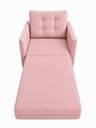 Ver imagem 3 de Poltrona Cama Solteiro 2 em 1 Conforto, Elegância Veludo:Rosa